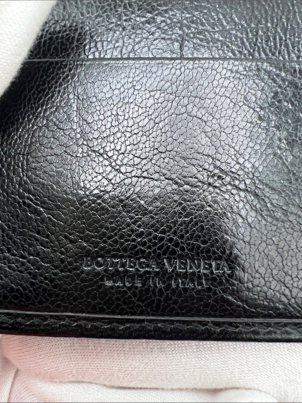 Bottega Veneta Intrecciato Snap Closure Black/Silver Woven Leather Bifold Wallet - Picture 14 of 17